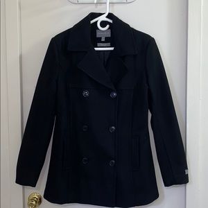Wool blend jacket. Beechers brook. Black,medium.